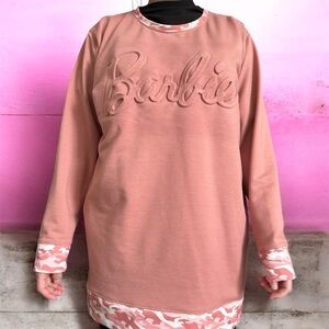 Barbie Pink Ugly Ducking size Large oversized Sweatshirt